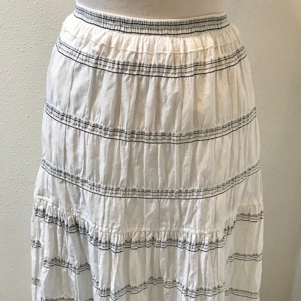 White Maxi Skirt - Etsy