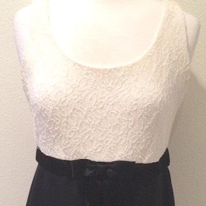 Vintage Sleeveless Black and White Dress by Jay Jacobs Size 10