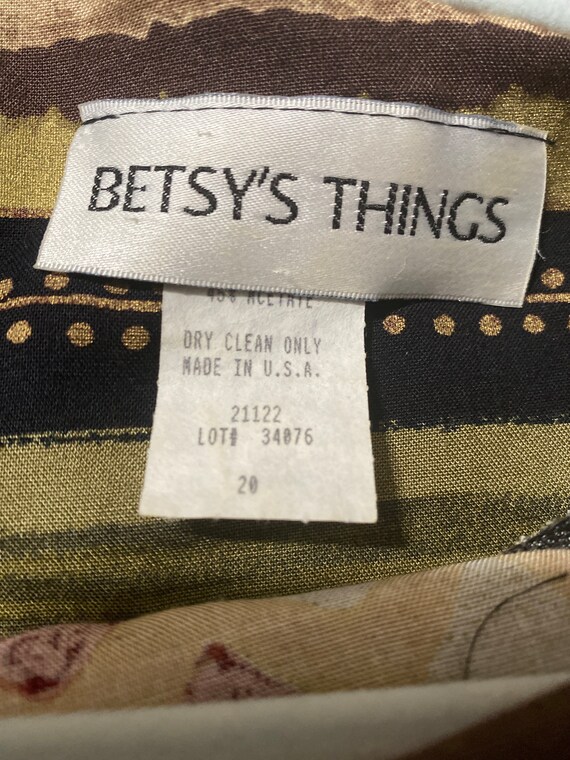 1990's 'Betsy's Things' Southwestern Top / Black … - image 10