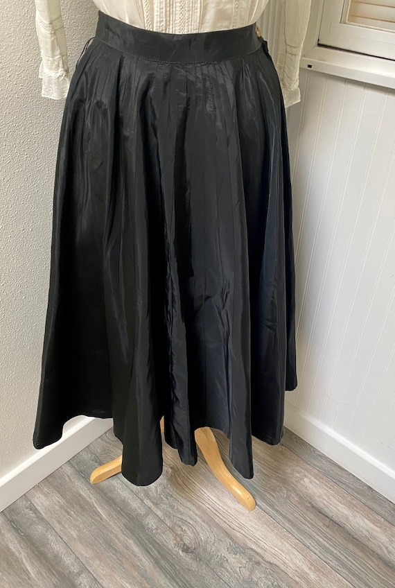 1950 s Black Swing Style Circle Skirt Rockabilly Skirt by Miracle Sportswear Boston Women s Small Etsy Canada