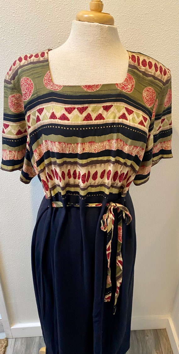 1990's 'Betsy's Things' Southwestern Top / Black … - image 5