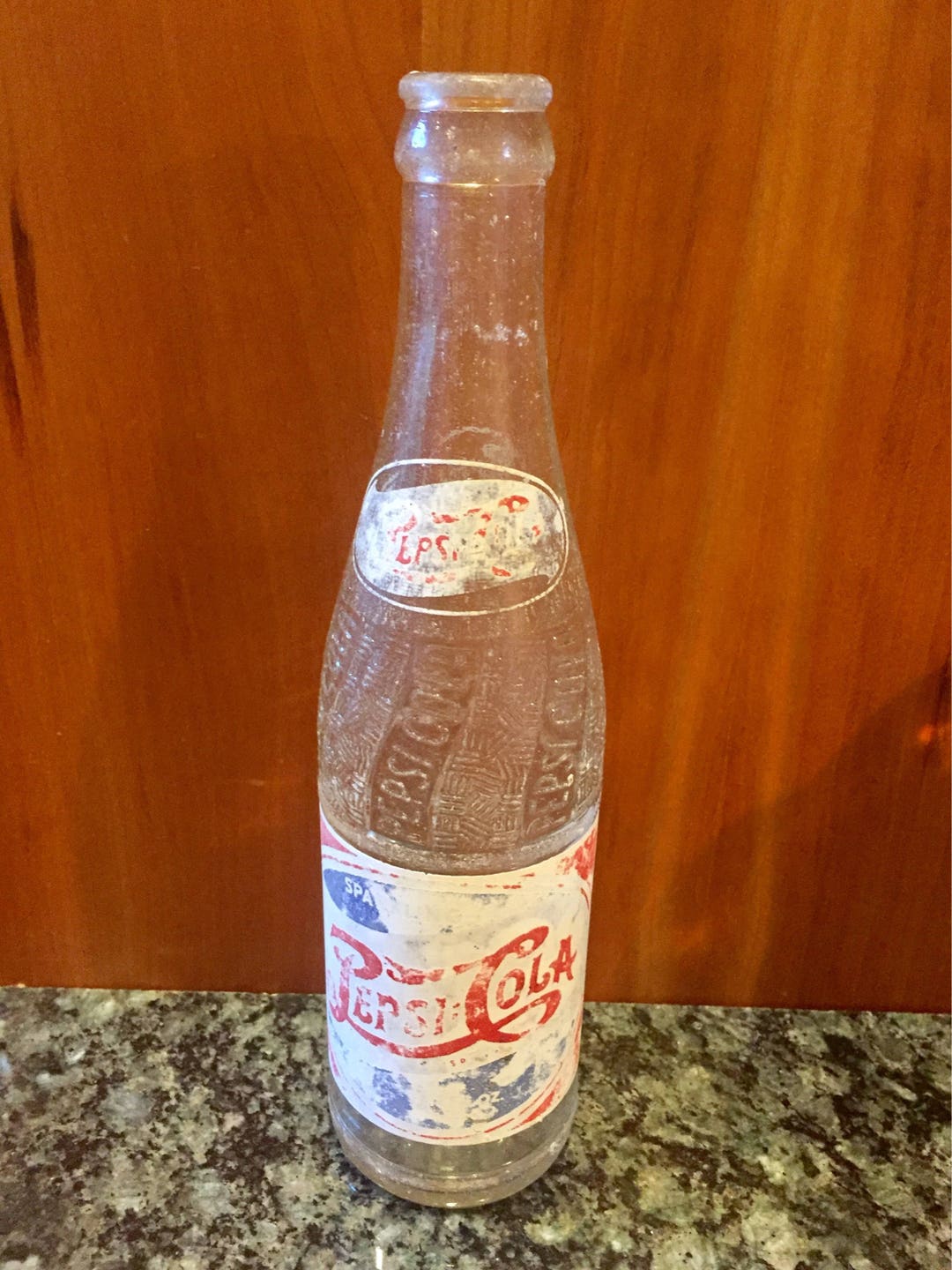 RARE 1946 / Duraglas / Spiraled Clear Glass / Pepsi - Cola