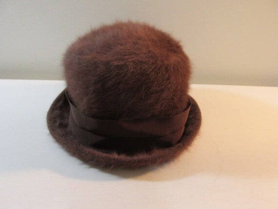 Kangol Dark Brown Fur / Bucket Hat by 