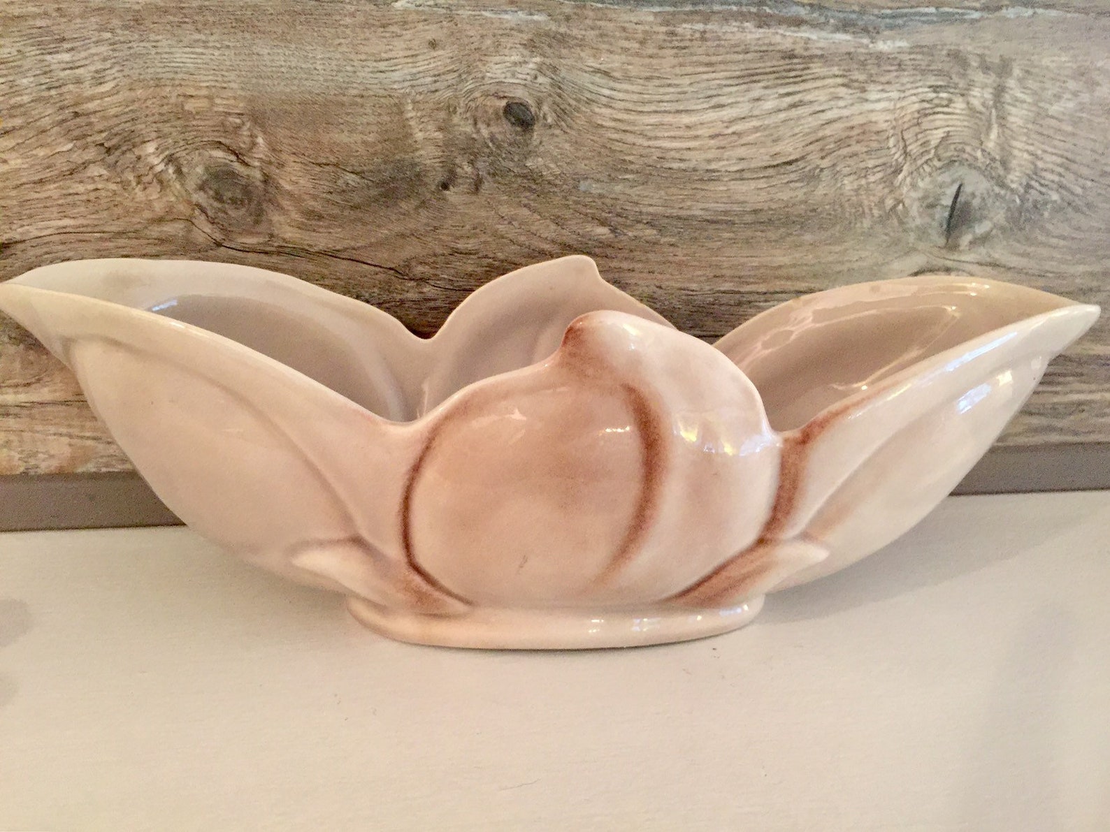 Vintage 'roselane' Pottery Planter & Double Rose Bud Etsy