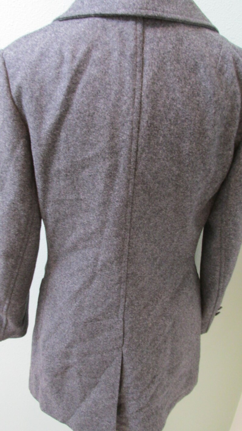 Vintage 70/'s Gray Wool Jacket By Junior Bazaar Sears Roebuck Girl/'s Size 11