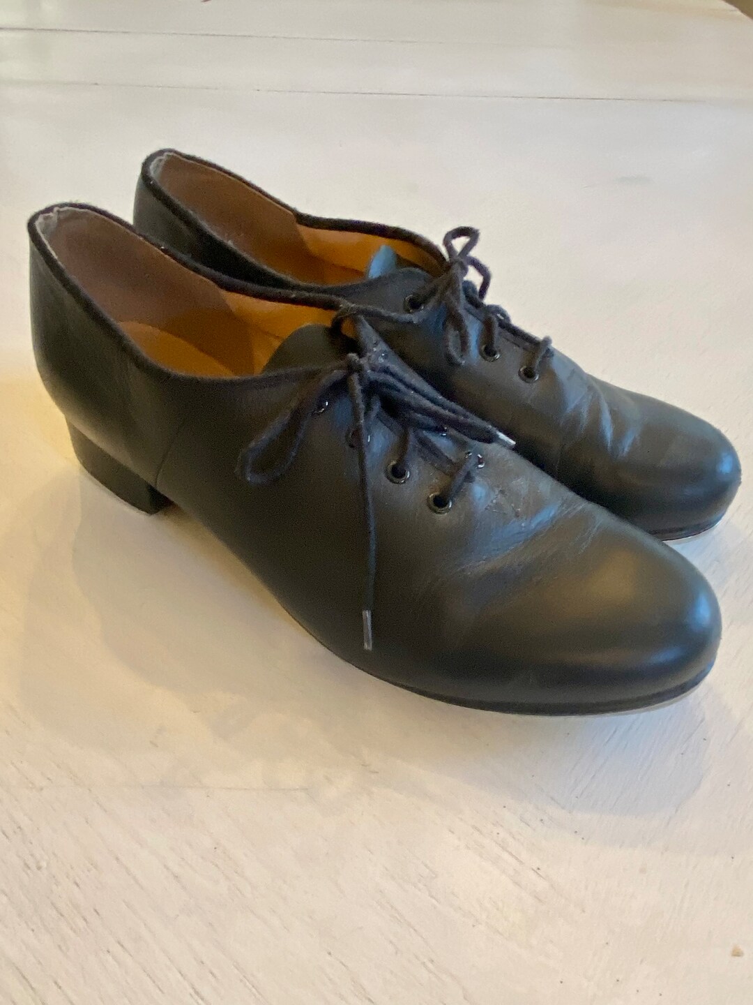 Vintage Bloch Black Leather Tap Shoes / Dance Shoes Women's Size 10 - Etsy