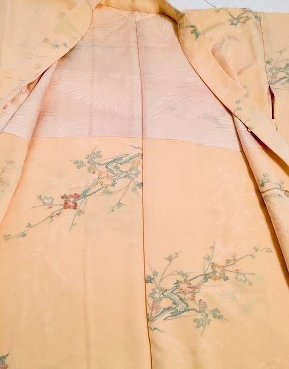 Spectacular Chinoiserie Asian Short Kimono / 100%… - image 8