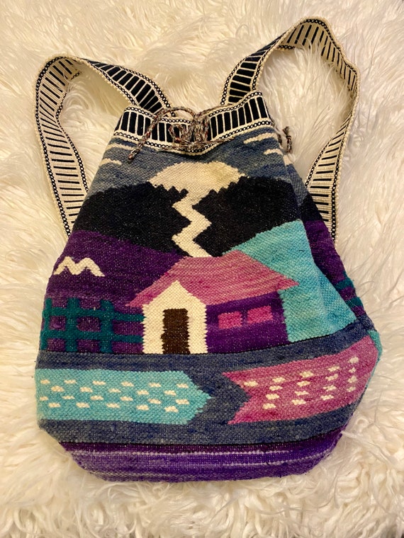 Tribal Southwestern Handwoven Backpack / Handcraft