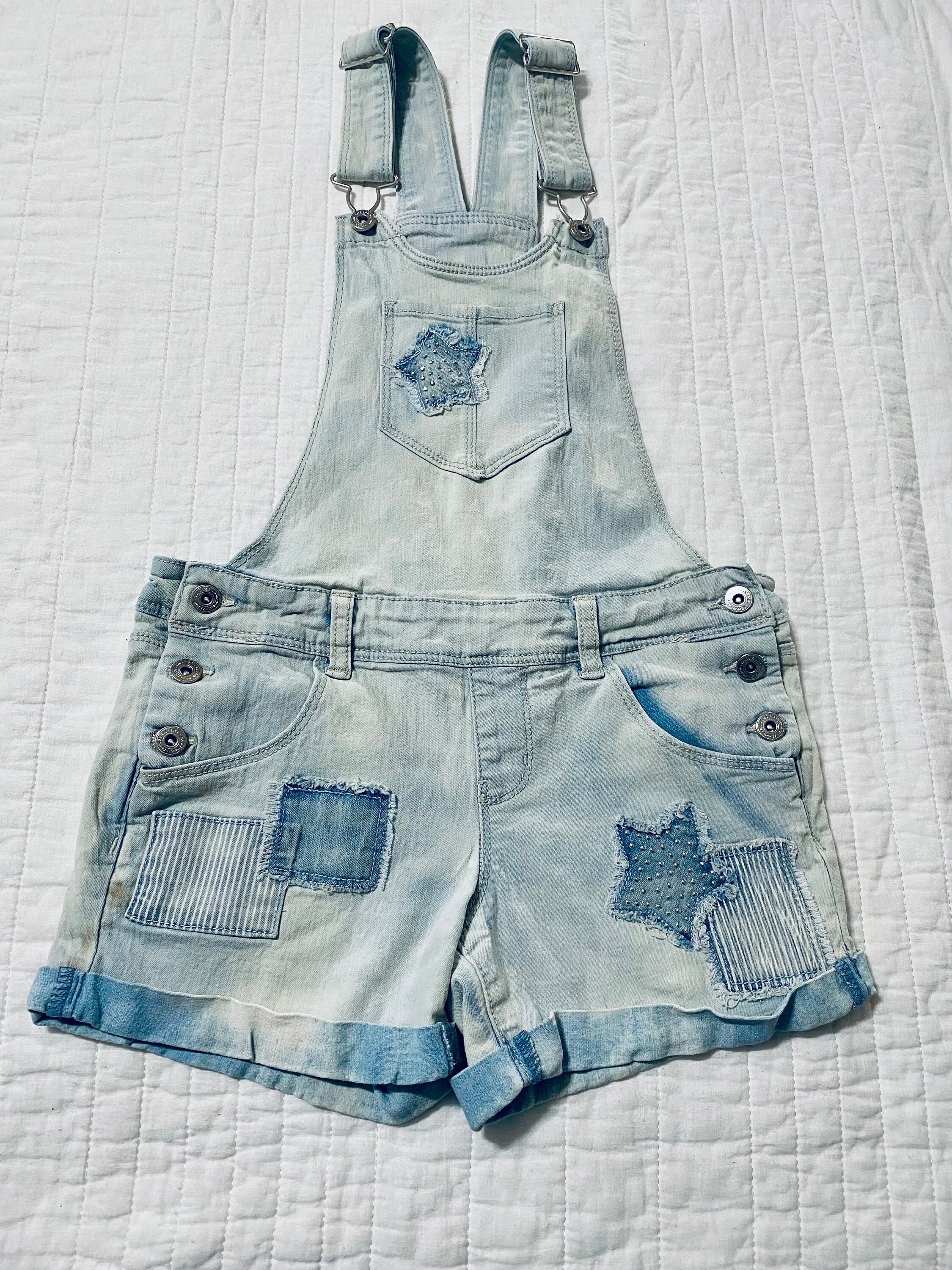 Jean Overall Shorts
