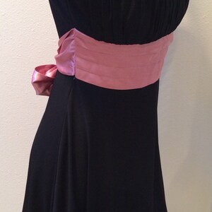 Black Sleeveless with Pink Sash Belt Party Dress by Speechless Ladies Size Small image 3