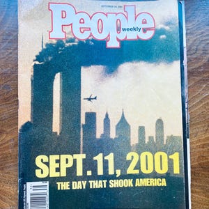 Vintage &#39;People Magazine&#39; Weekly September 24th 2001 / Sept. 11, 2001 &#39;The Day that Shook America&#39; Disaster in America, World Trade Center