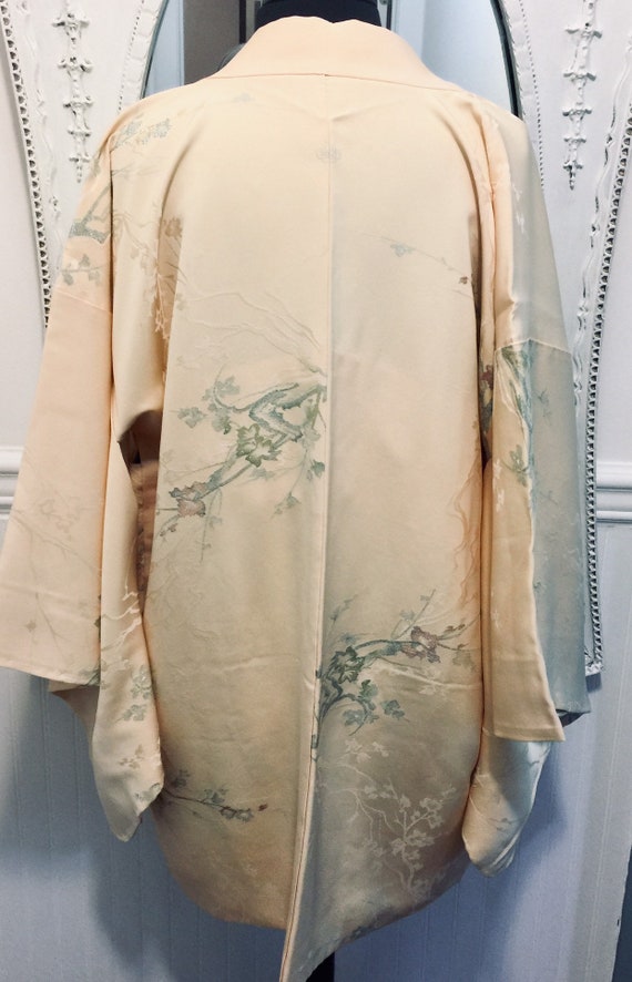 Spectacular Chinoiserie Asian Short Kimono / 100%… - image 2