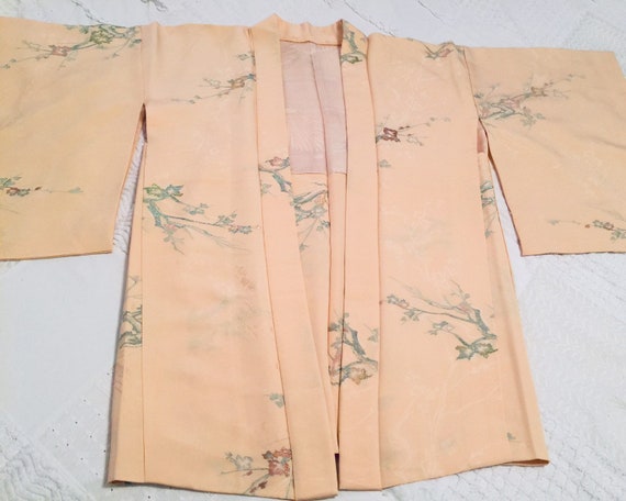 Spectacular Chinoiserie Asian Short Kimono / 100%… - image 9