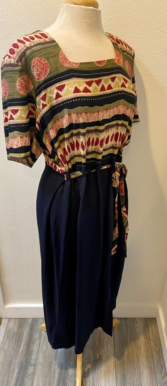 1990's 'Betsy's Things' Southwestern Top / Black … - image 2