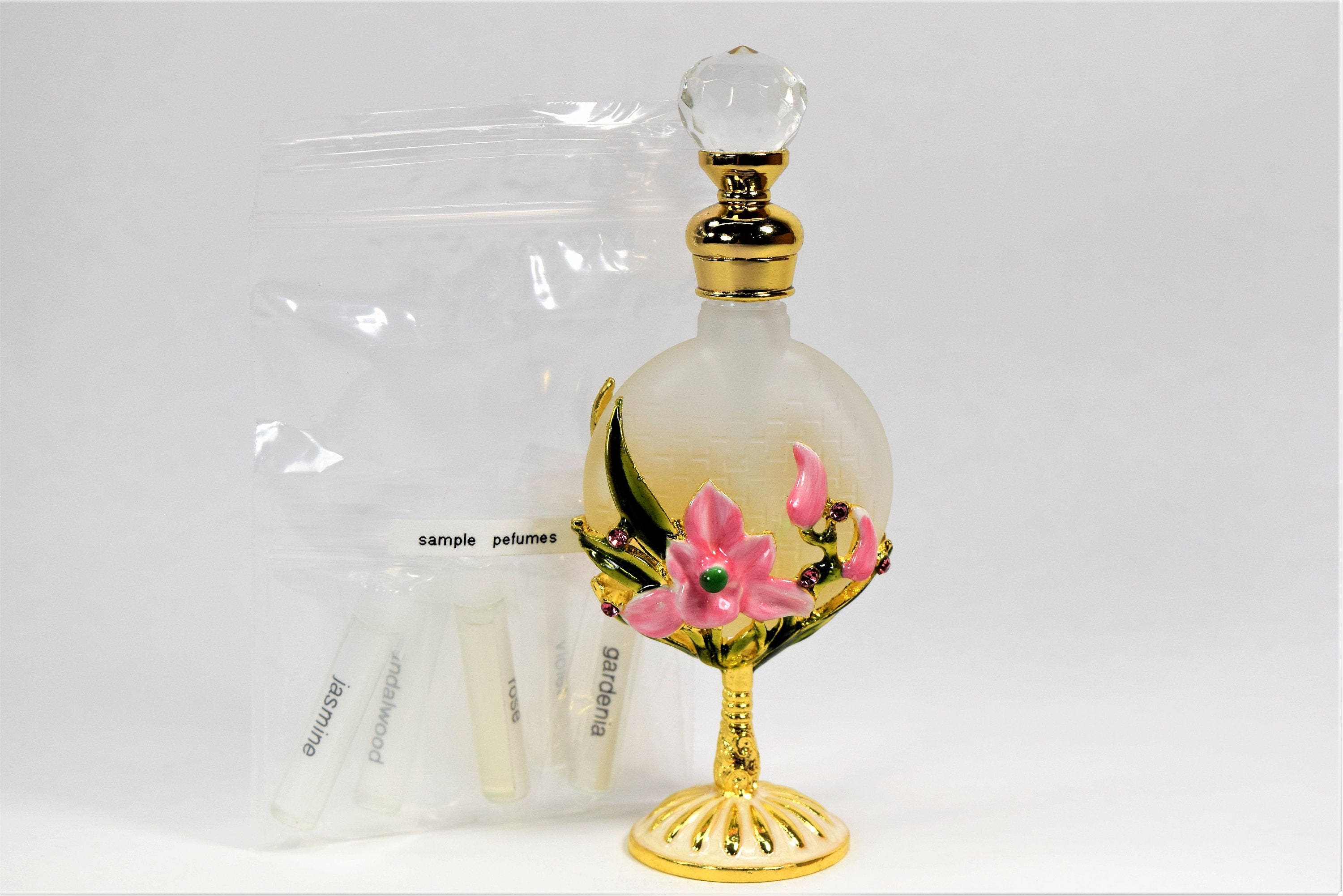 3: Yufeng Refillable Decorative Glass Perfume Bottle W/Fancy Retro