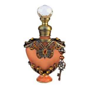 Amber Heart, Key Charmed, Empty Perfume Bottle