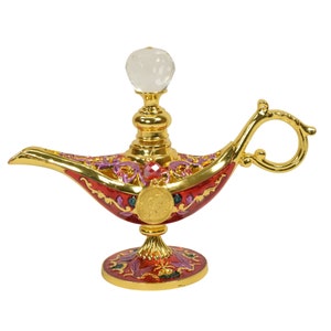 Genie Lamp, Coin Charmed Empty Perfume Bottle, 3ml