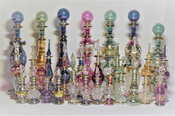 Hand blown Glass Perfume Bottles Hand Blown Glass Perfume Bottles