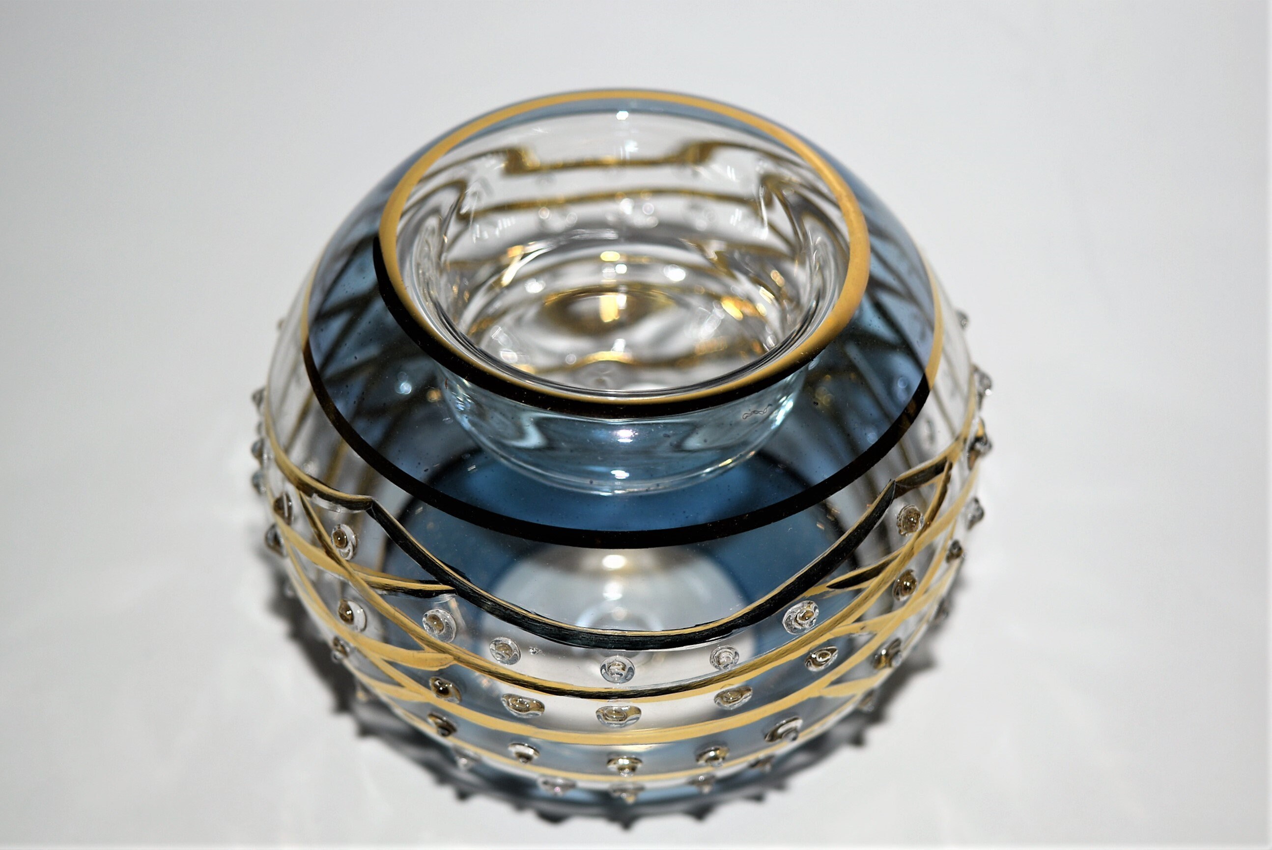 Tealight Candle Holder Egyptian Handblown Glass with 14 k Etsy