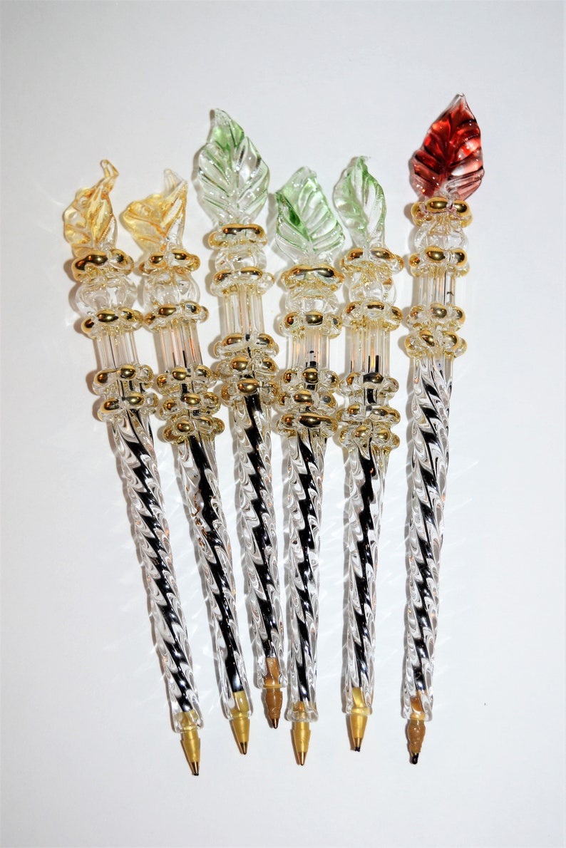 Egyptian Handblown Glass Writing Pen Etsy
