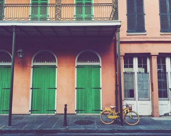 New Orleans - French Quarter - Bike - Interior Design - Travel - Pastel - NOLA