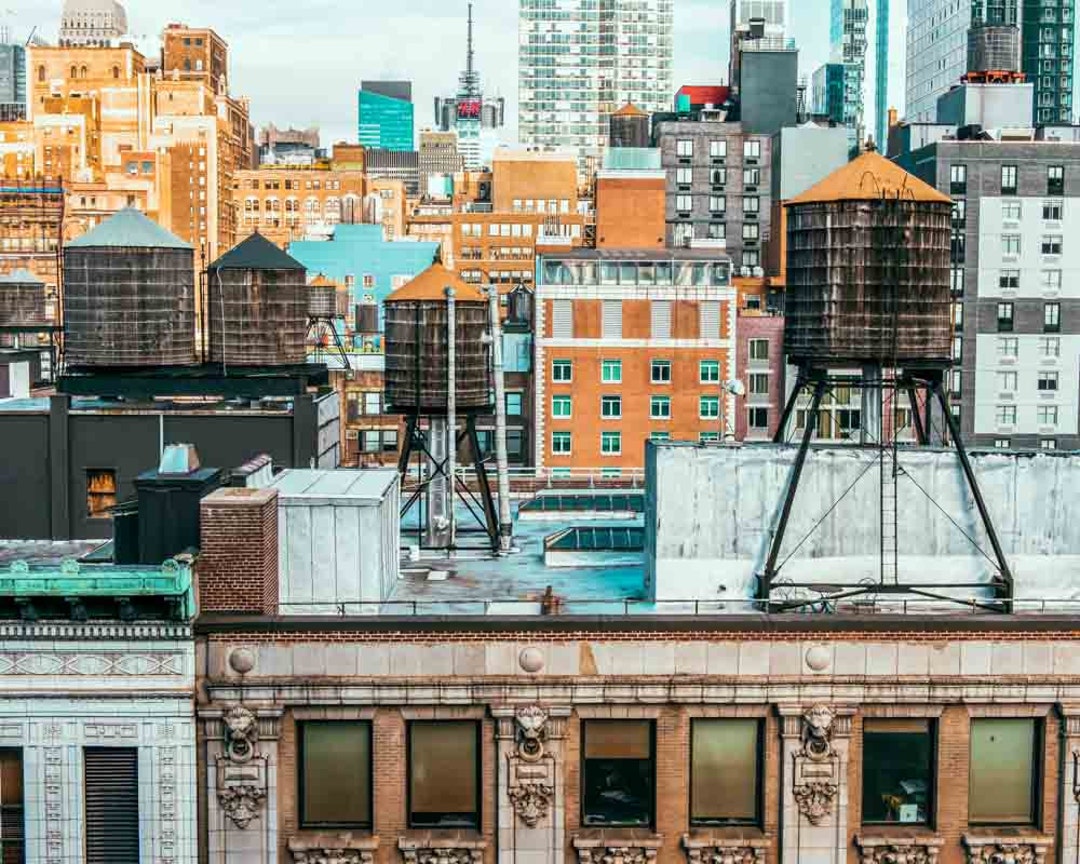 NYC New York City Roof Tops Skyline Etsy