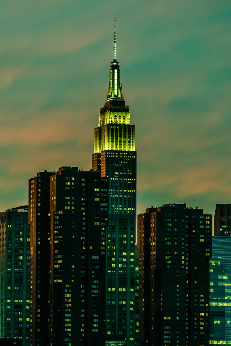 Empire State Building Sunset - New York City - Color Fine Art ...
