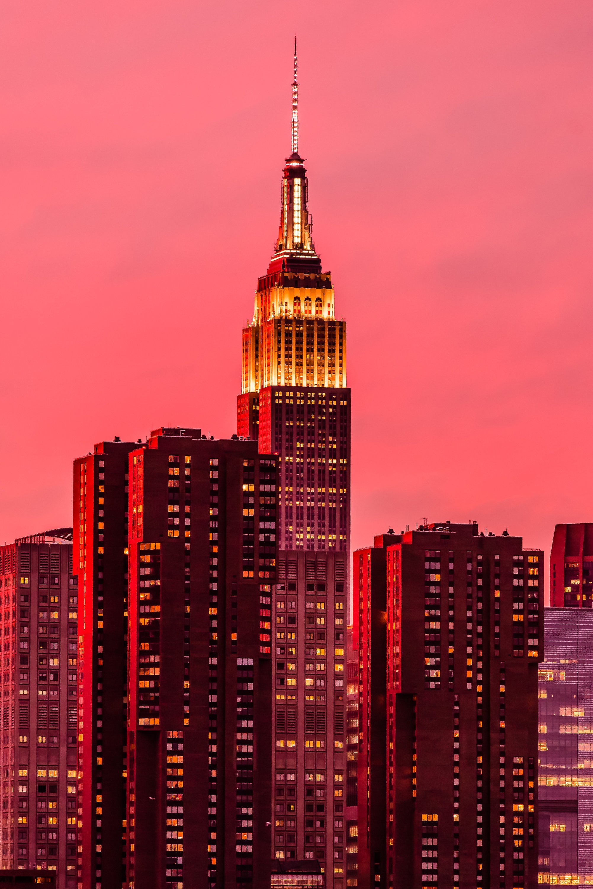 Empire State Building Sunset - New York City - Color Fine Art ...