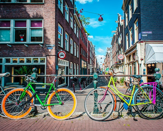 Bikes, Amsterdam, Surreal, Color Photography, Urban, Europe