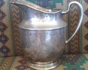 Silver plated water pitcher