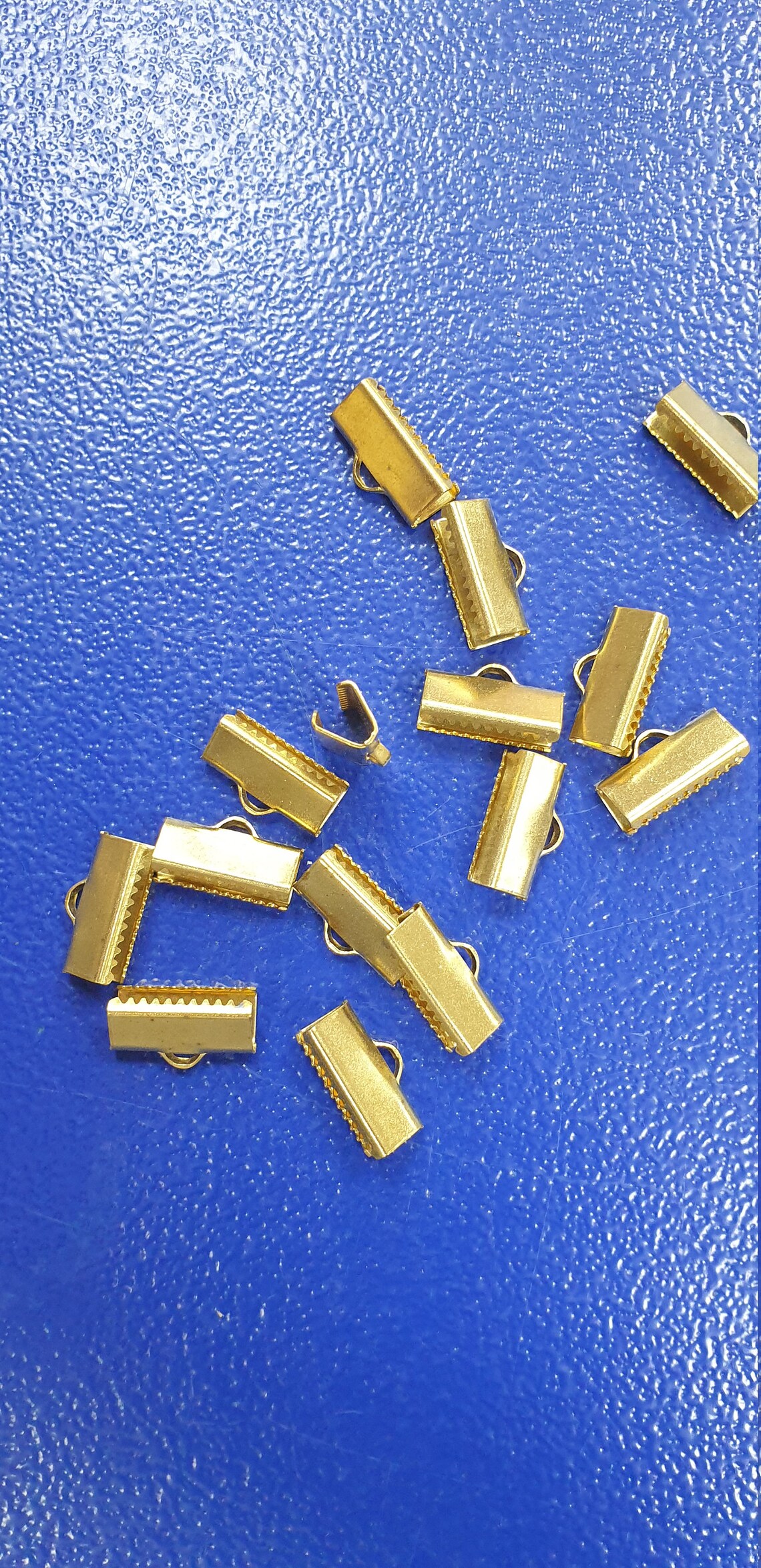 70 Pcs 6x14mm Ribbon Clamps Clasp Findings Etsy