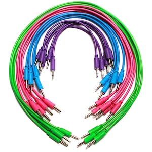 Eurorack Patch Cables - 20 Pack Assorted 6&quot; 12&quot; 18&quot; 24&quot;