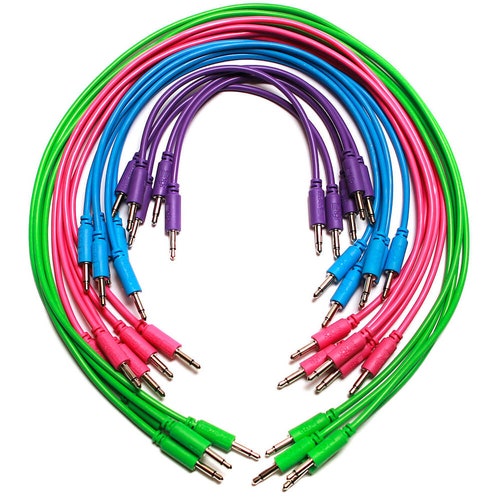 Synthrotek Eurorack Patch Cables 20 Pack Assorted Etsy