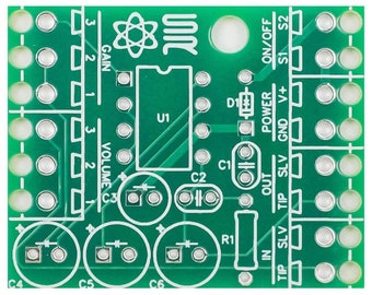 LM386 Audio Amplifier PCB - Guitar Synth Instrument Mini Amp PCB by Synthrotek