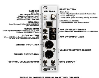MST MIDI To CV Expander PCBs, Panel And IC From Synthrotek On