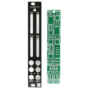 Synthrotek VCA PCB & Panel - Dual Voltage Controlled Amplifier Eurorack PCB Set