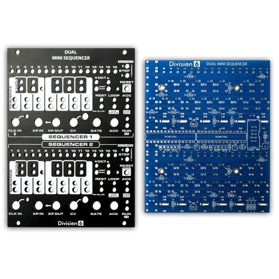 Synth Rack Division 6 Dual Mini Sequencer V2 Upgrade With Panel | MUSIC ...