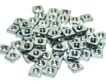 Slide Nuts / Square Nuts, 3mm, Pack of 100 - for Eurorack Modular Rails or Cases