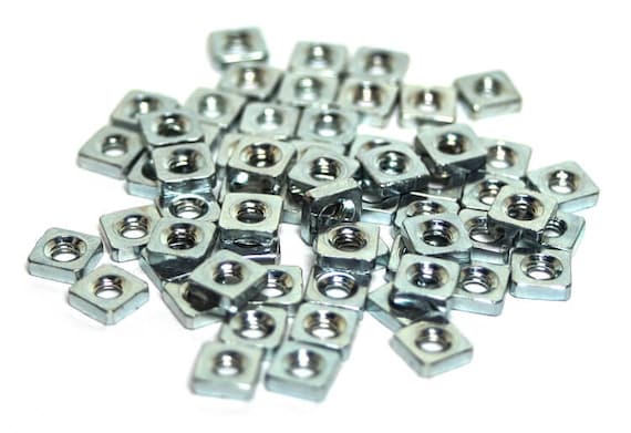 スライドナット/スクエアナット、3 mm、100個パック - ユーロ