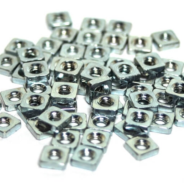 Slide Nuts / Square Nuts, 3mm, Pack of 100 - for Eurorack Modular Rails or Cases