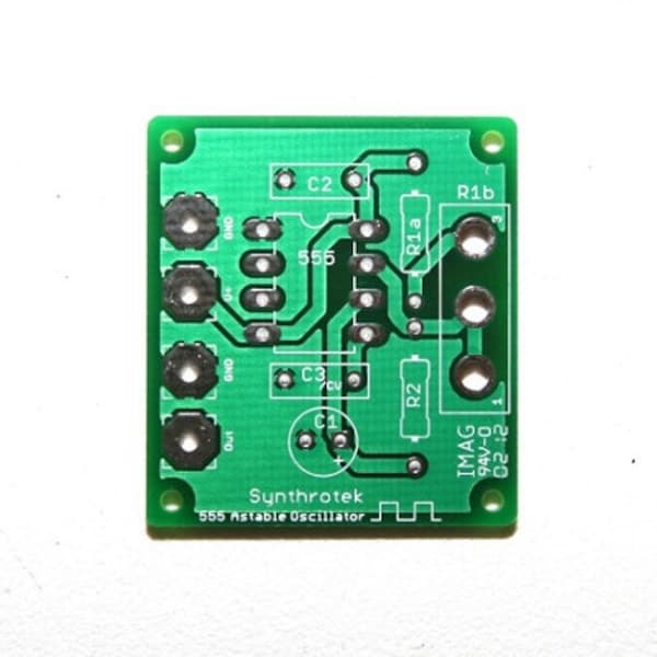 555 Timer Oscillator PCB