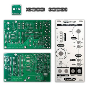 Motomouth Eurorack Formant Filter PCBs, Panel, and ICs