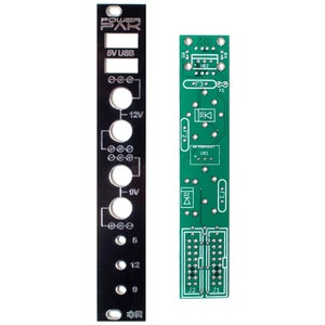Synthrotek Power Pak PCB and Panel - Eurorack to Tabletop Power Converter PCB Set