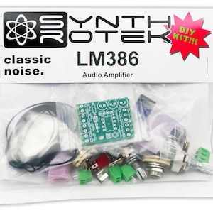 LM386 audioversterkerkit - gitaarsynth-instrumentminiversterker met luidspreker van Synthrotek
