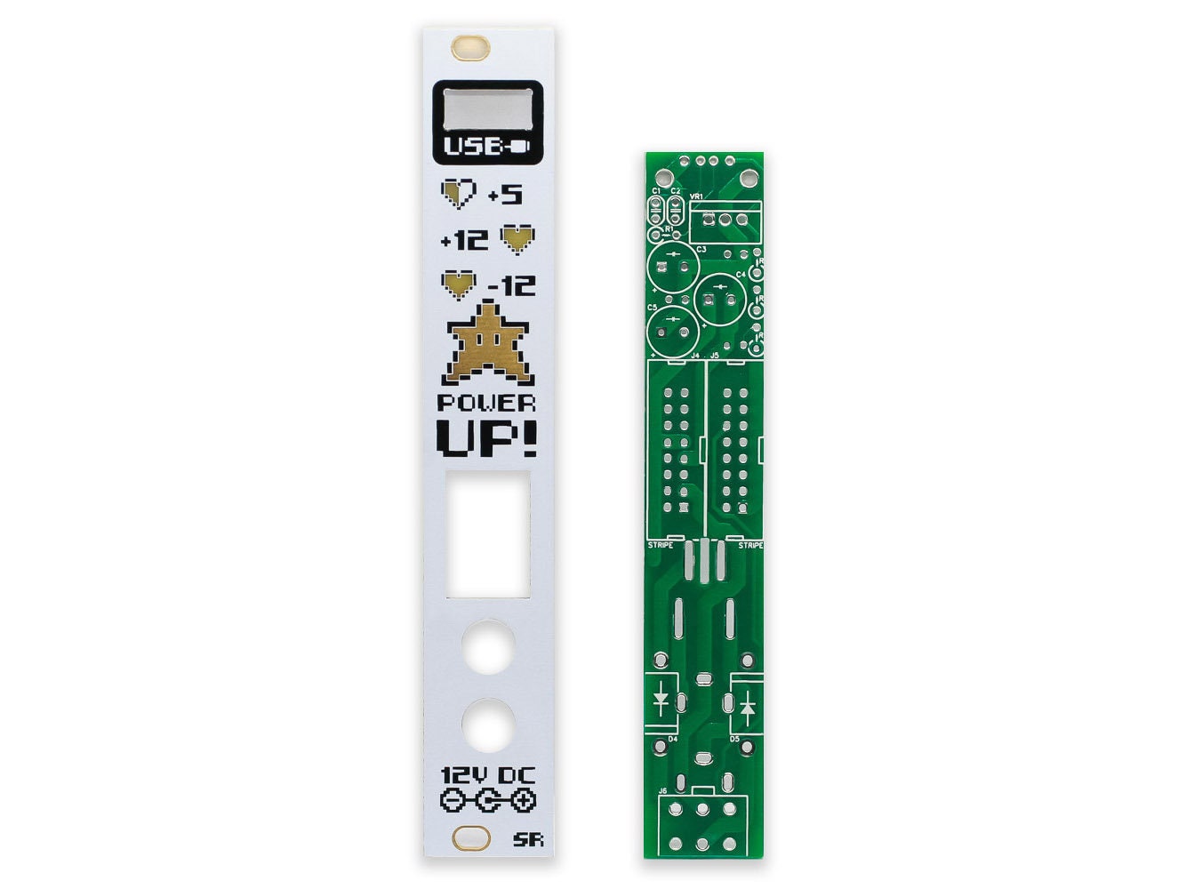 Power Up Panel Chart Power UP PCB and Panel - Eurorack Power Supply Module PCB Set by ...
