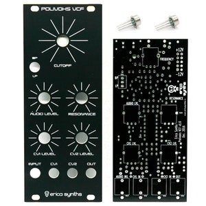 PCB, pannello e circuiti integrati Erica Synths Polivoks VCF II