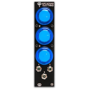 Synthrotek Arcadian Rhythms - Arcade Style Manual Gate Eurorack Module