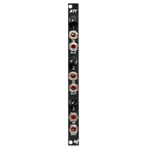 Eurorack Hardware ATT - 2HP Triple Attenuator Module