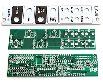 MST VC Low Pass Filter Eurorack PCBs and Panel