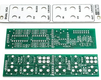 MST デュアル 2164 VCA ユーロラック PCB およびパネル